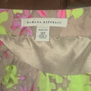 Banana Republic Asymmetrical Dress - Pink and Green